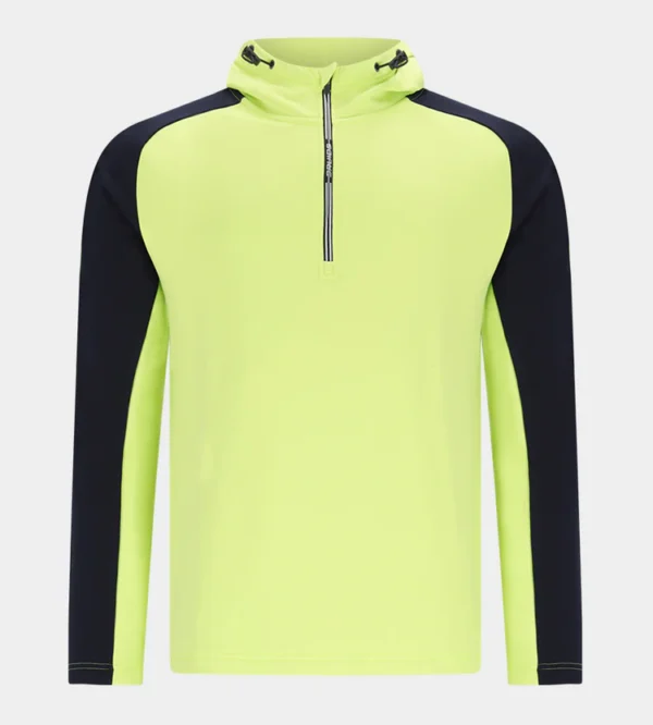 Two Tone Hoodie - Lime / Navy